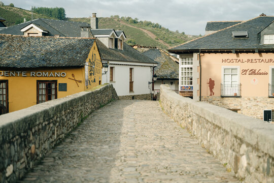 Molinaseca is a village and municipality located in the region of El Bierzo, Leon, Spain - may 2023