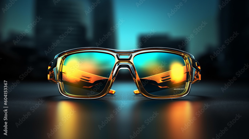 Wall mural modern  Sports Sunglasses ai generative