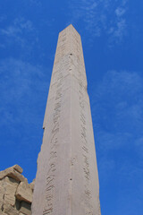 Temple complex in Egypt, stone ruins, desert landscape