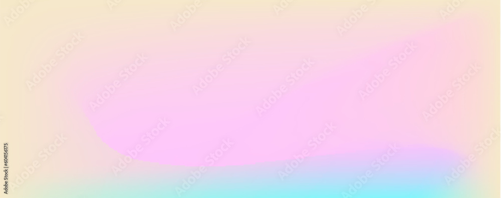 Poster Trendy blank minimalist poster with y2k aesthetic. Modern banner with blurred neon gradient. Vector background with noise and 3d holographic colors.
