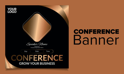 vector elegant business conference banner template