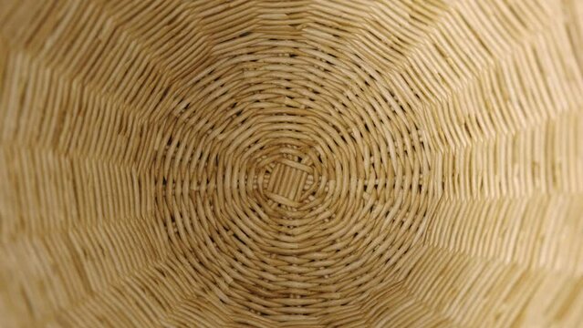 Fragment of a basket made of willow twigs or garden furniture.
