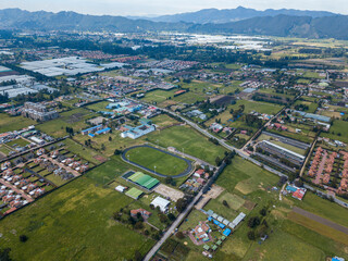 Fototapeta na wymiar Aerial photography of Cajica Cundinamarca | Colombia