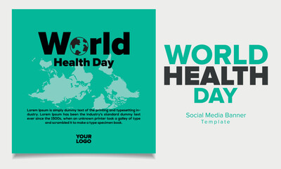 World Health Day Social Media Banner Template