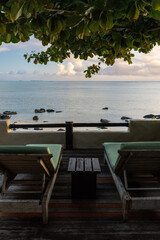Fototapeta premium Luxury accomodation on Aitutaki, Cook Islands