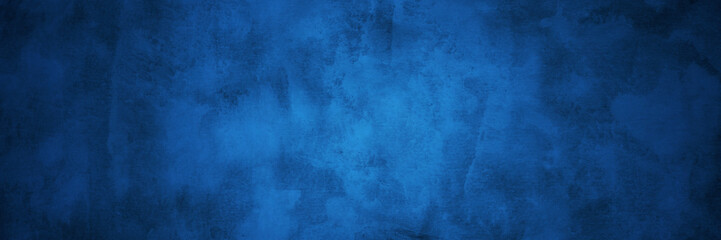 Fototapeta na wymiar Dark blue banner with concrete texture