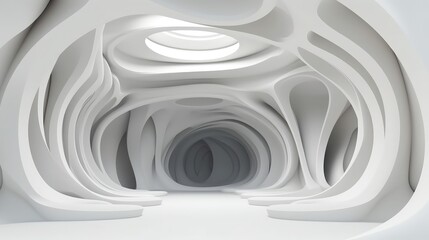 Modern Abstract 3D Background. Generative AI