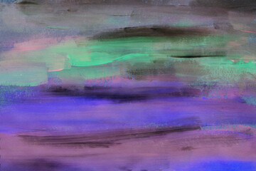 Obraz na płótnie Canvas Purple blue green acrylic oil painting texture