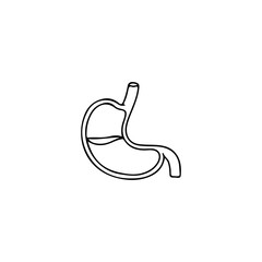 Vector illustration of gastric doodle concept