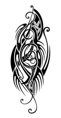 Vector symbol, ornament, tattoo. beautiful vector illustration. Drawings on the body, ancient symbol.