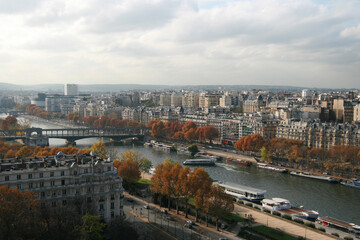 Obraz premium Paris panorama, France, European cityscape, streets landscape