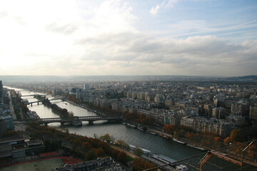 Fototapeta na wymiar Paris panorama, France, European cityscape, streets landscape