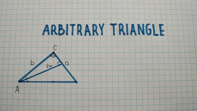 Arbitrary Triangle On Paper, Time Lapse