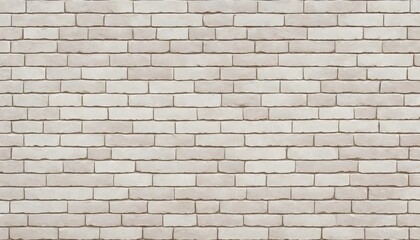 Light white brick background texture seamless pattern. Seamless brick masonry. Light white brick wall seamless illustration background. Generative AI
