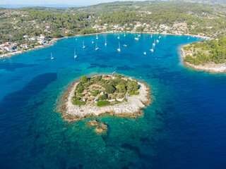 islet Gubesa close to Korcula island in southern Croatia