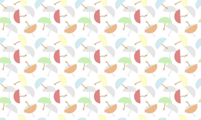 seamless pattern with umbrellas