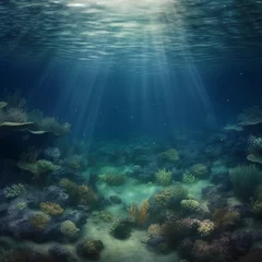 Foto op Aluminium underwater scene with coral reef © Alyshia