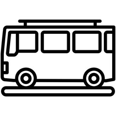 bus, public transportation, vector icons for web design, app, banner, flyer and digital marketing.