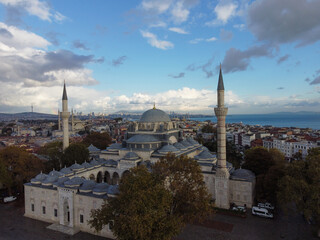 Fototapeta na wymiar Turkey, Istanbul, Sultanahmet Imperial Mosque, also known as the Blue Mosque