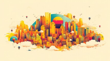 Independencia de Colombia holiday background Illustration AI Generative