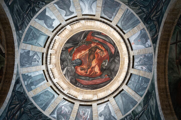 【メキシコ・グアダラハラ】ホスピシオカバーニャスの壁画