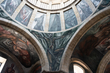 【メキシコ・グアダラハラ】ホスピシオカバーニャスの壁画