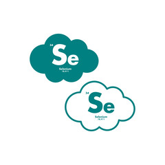 selenium icon set. vector template illustration for web design - obrazy, fototapety, plakaty