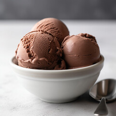 Chocolate ice cream, generative ai