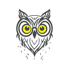 owl on white