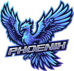 Blue phoenix esport mascot