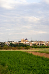 Fototapeta na wymiar Photo of a landscape with beautiful views of a town