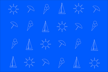 Texture illustration for summer