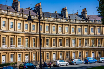 The Royal Crescent in Bath, England.