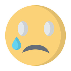 Cry Flat Icon
