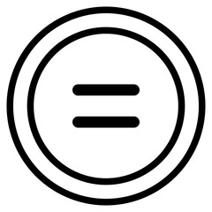 Media stop player line icon