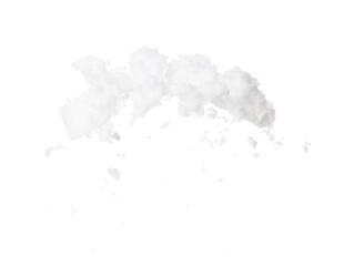 Refined Salt fly explosion, powder white salts explode abstract cloud fly. Small ground salt splash...