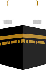 illustration of Kaaba in Mecca 