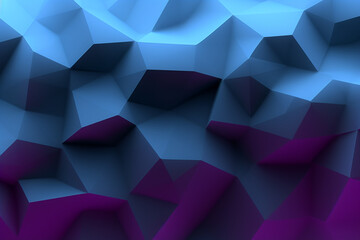 abstract background with triangles , triangular background. spike and sharp forms. deformation of triangulate surface. abstract displacement ai generative