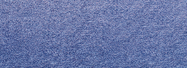 Texture of blue carpet as background, closeup. Banner design
