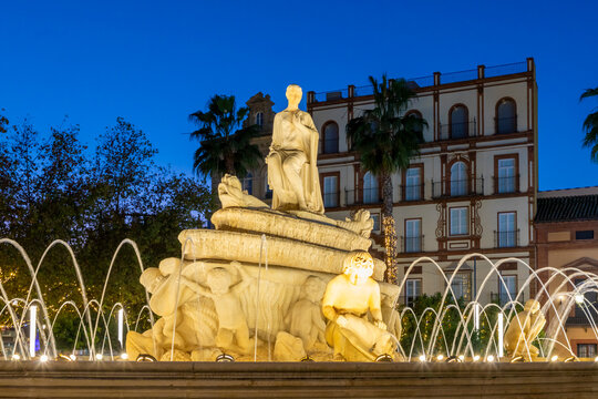 Hispalis Fountain, Seville, Andalusia, Spain