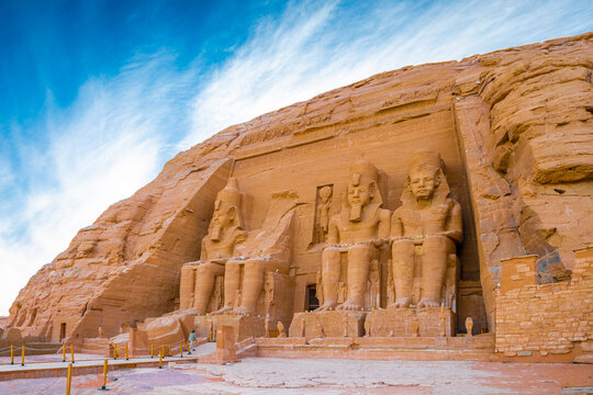 The Great Temple of Ramesses ll, Abu Simbel, UNESCO World Heritage Site, Egypt