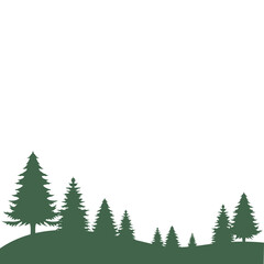 Obraz premium Forest Tree Silhouette