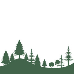 Forest Tree Silhouette