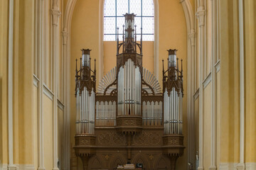 Organ at Cathedral of Assumption of Our Lady and St. John the Baptist, UNESCO World Heritage Site, Kutna Hora