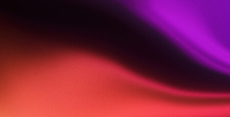 Dark purple red abstract grainy texture background, vibrant color flow wide banner design