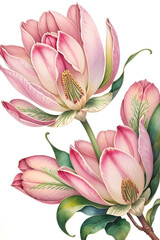 Fototapeta premium Colourful floral abstract illustration