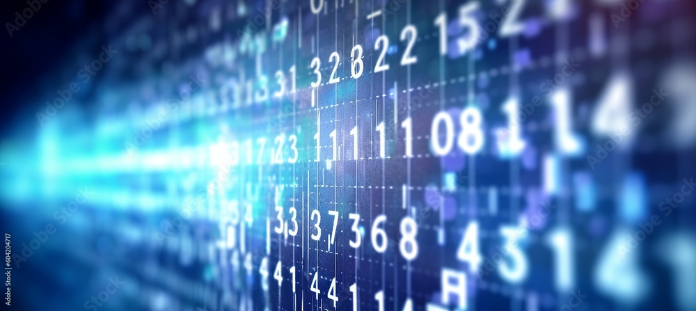 Aufkleber Computer code system machine learning visualization technology background. Generative AI technology.