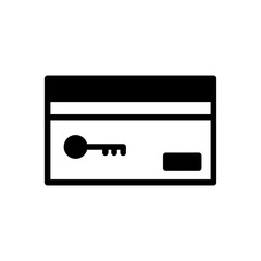 card key icon solid style vector