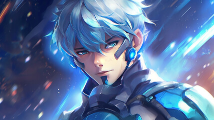 2D illustration digital painting of video game character concept