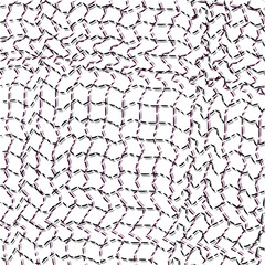 Fishing net consists of dotted lines